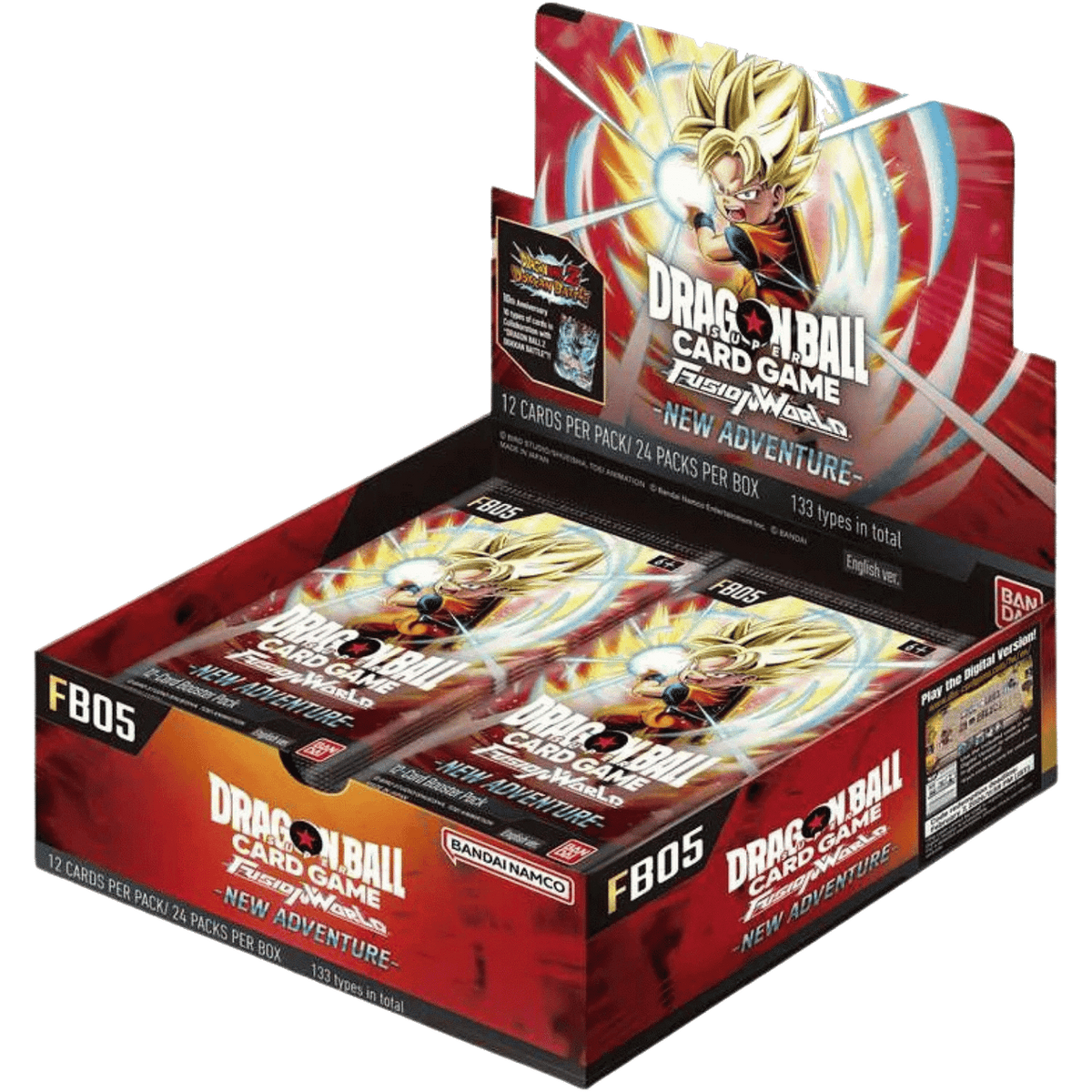 Dragon Ball Super [FB05] Fusion World New Adventure Boosters (2 options) Trading Card Games Bandai DBS FB05 Booster Box