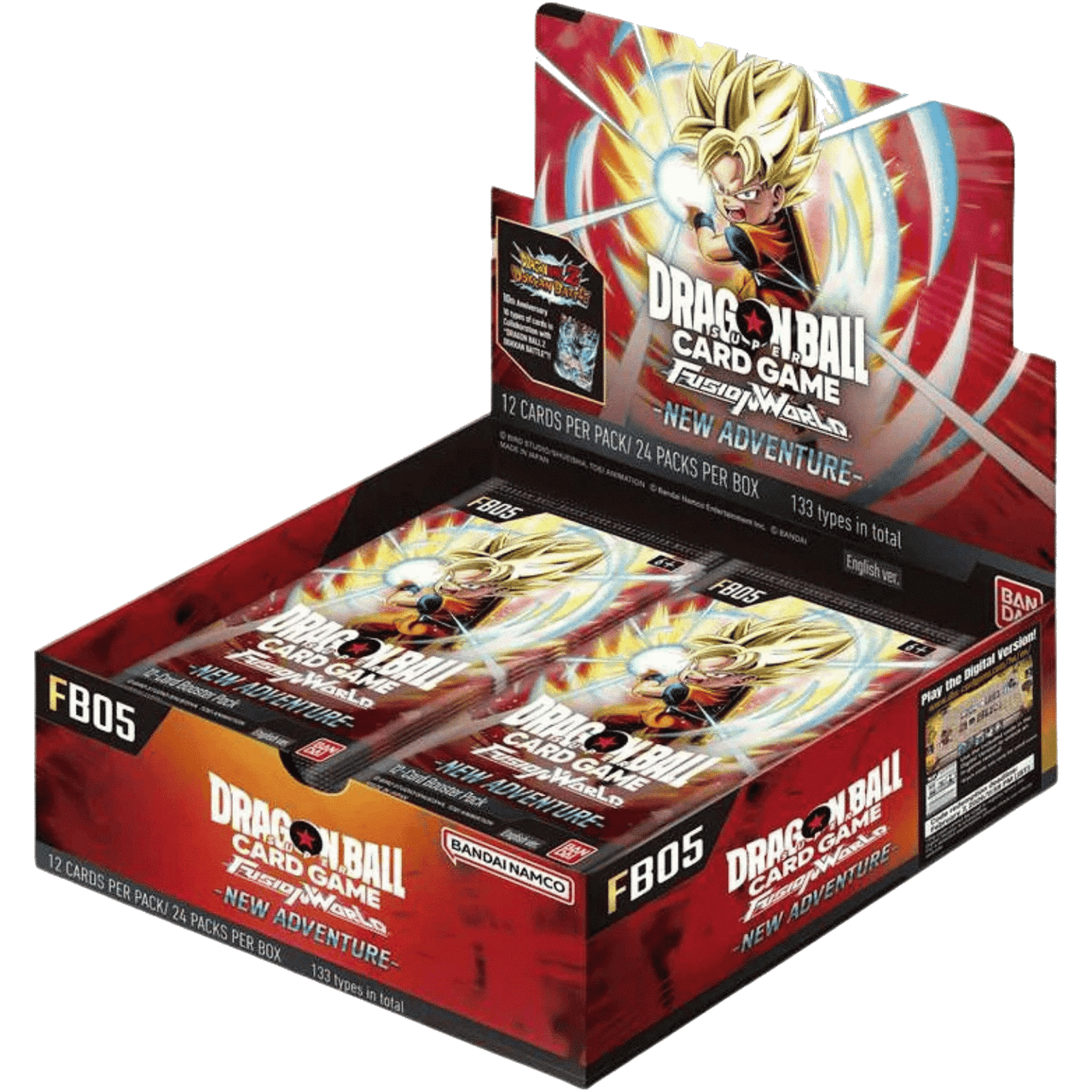 Dragon Ball Super [FB05] Fusion World New Adventure Boosters (2 options) Trading Card Games Bandai DBS FB05 Booster Box