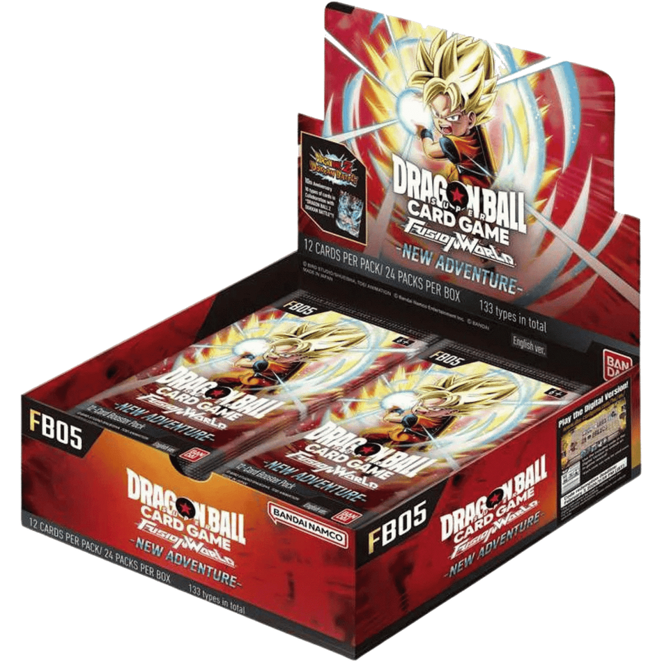Dragon Ball Super [FB05] Fusion World New Adventure Boosters (2 options) Trading Card Games Bandai DBS FB05 Booster Box