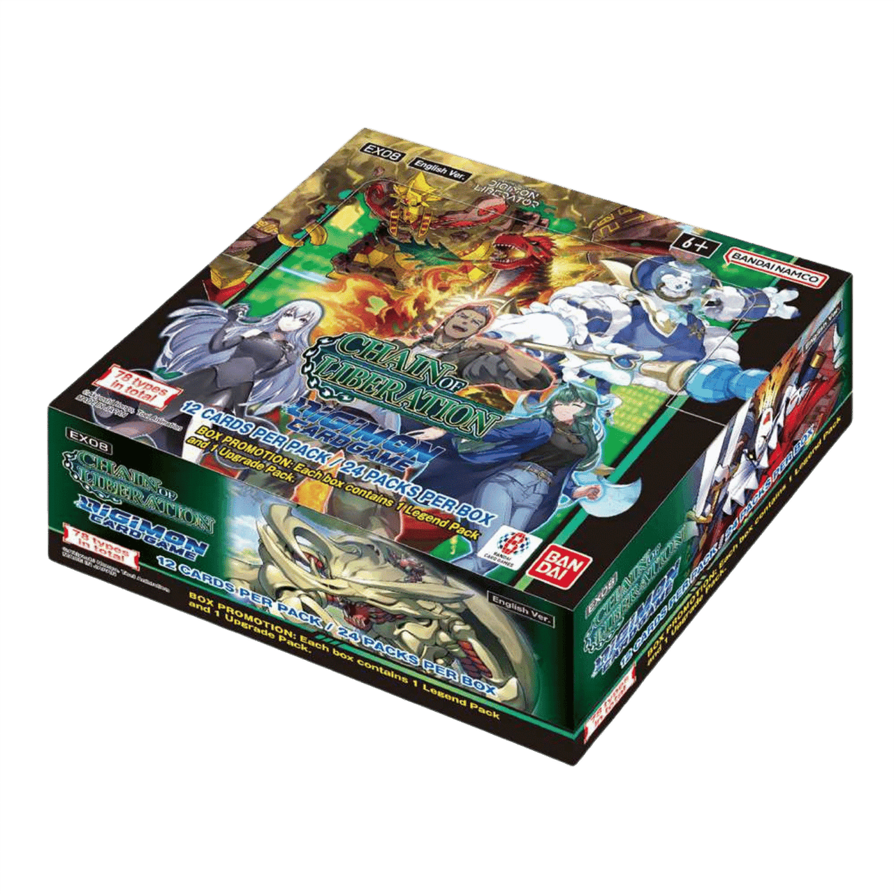 Digimon [EX08] Chain of Liberation Booster (2 options) Trading Card Games Bandai EX08 Booster Box