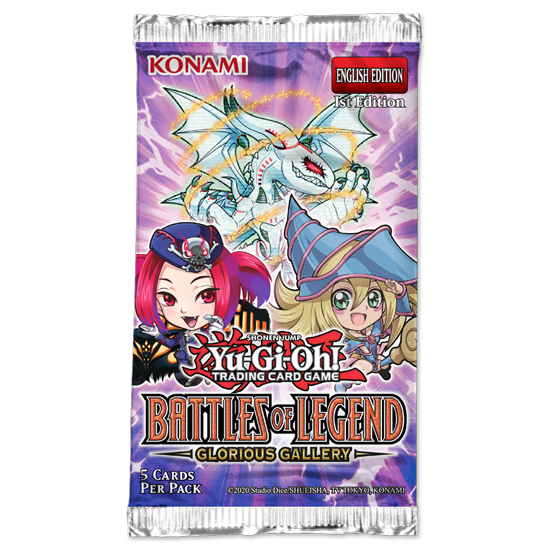 Yu-Gi-Oh! Battles of Legend: Glorious Gallery Trading Card Games Konami YGO BOL Glorious Gallery Booster