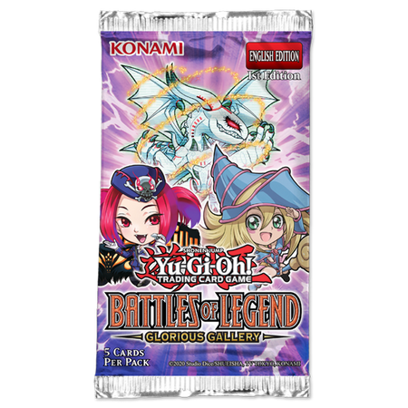Yu-Gi-Oh! Battles of Legend: Glorious Gallery Trading Card Games Konami YGO BOL Glorious Gallery Booster