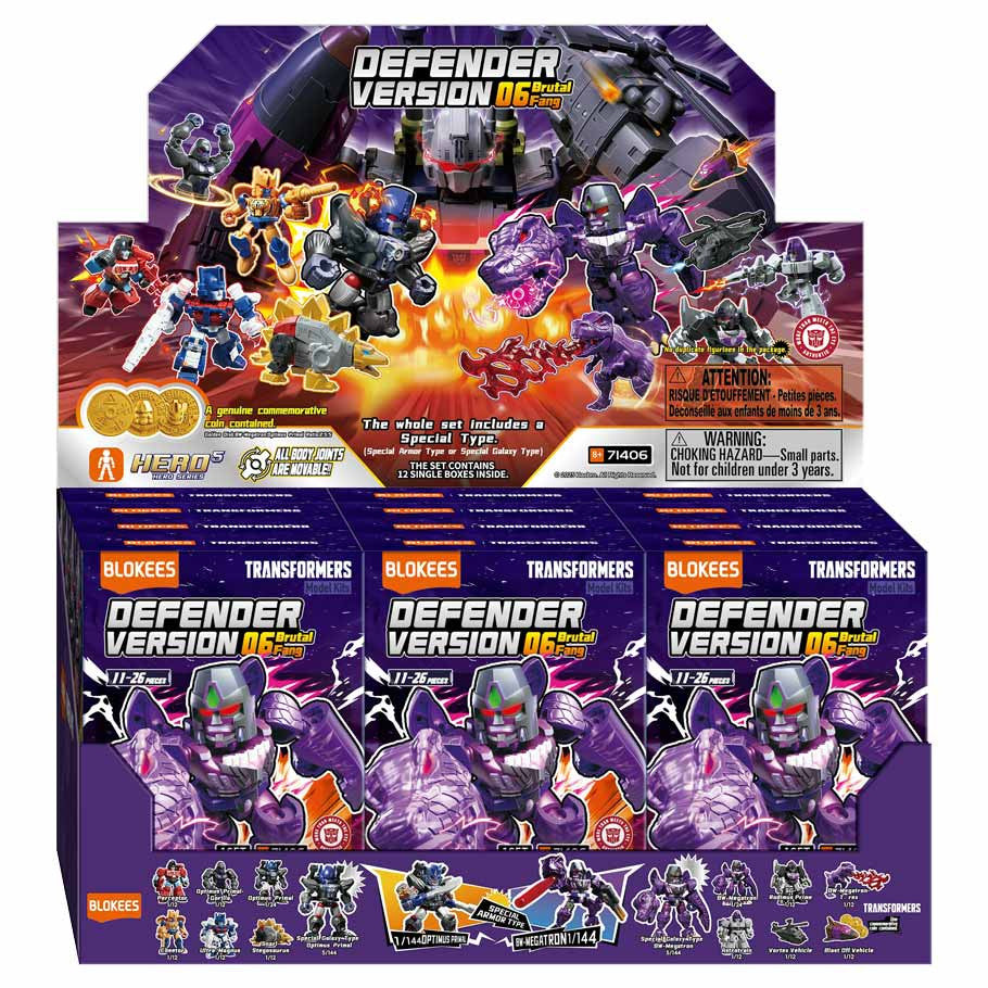 Blokees: Transformers: Defender Version: 06 Brutal Fang PDQ Toys Blokees BLK: Tarn DV: 06 Brutal Fang