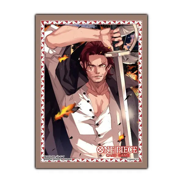 One Piece TCG 70ct Official Sleeves Assortment 10 (4 options) Supplies Bandai OP DP10 Shanks