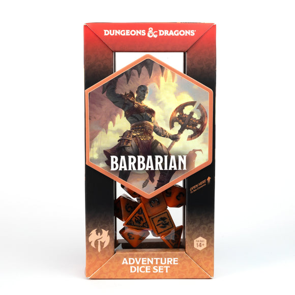 D&D Adventurer Dice Set - Barbarian Orange 16ct Dice Sirius Dice