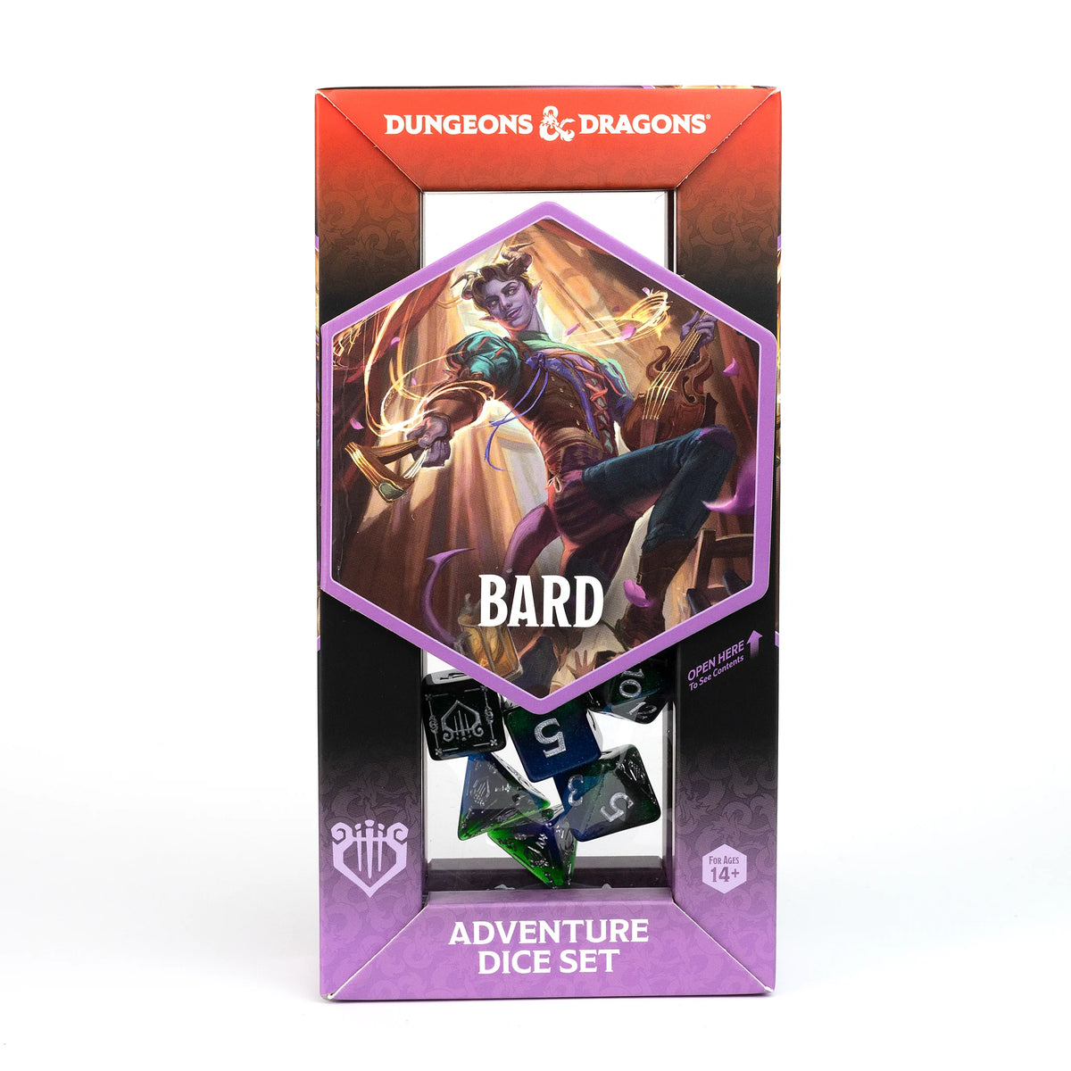 D&D Adventurer Dice Set - Bard Blue 15ct Dice Sirius Dice