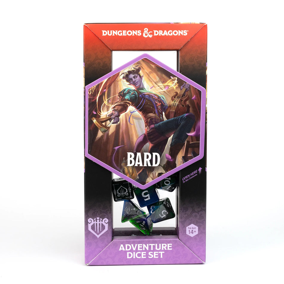 D&D Adventurer Dice Set - Bard Blue 15ct Dice Sirius Dice