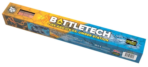 Battletech BattleMat Fire and Ice 03 Umber Station Board Games Catalyst Game Labs BT BM Fire and Ice 03 Umber Station
