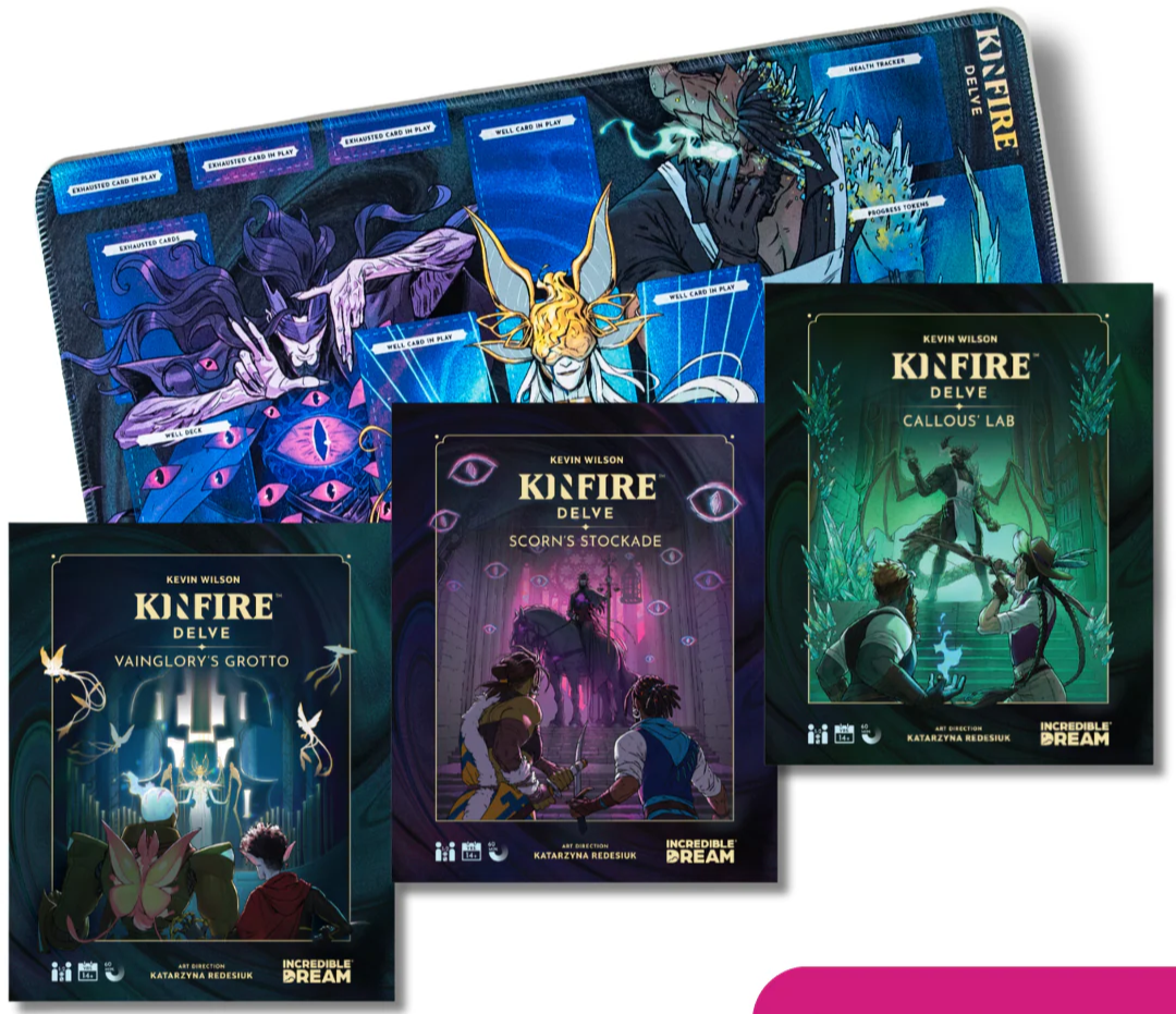 Kinfire Delve Bundle Board Games Incredible Dream