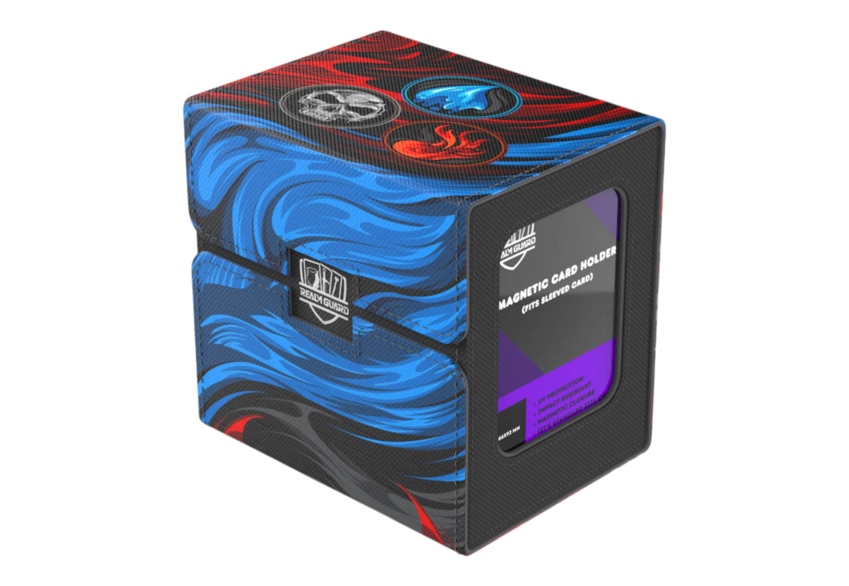 Realm Guard Color Combo Window Deck Boxes (10 Options) Supplies Realm Guard RG WB Blue Black Red