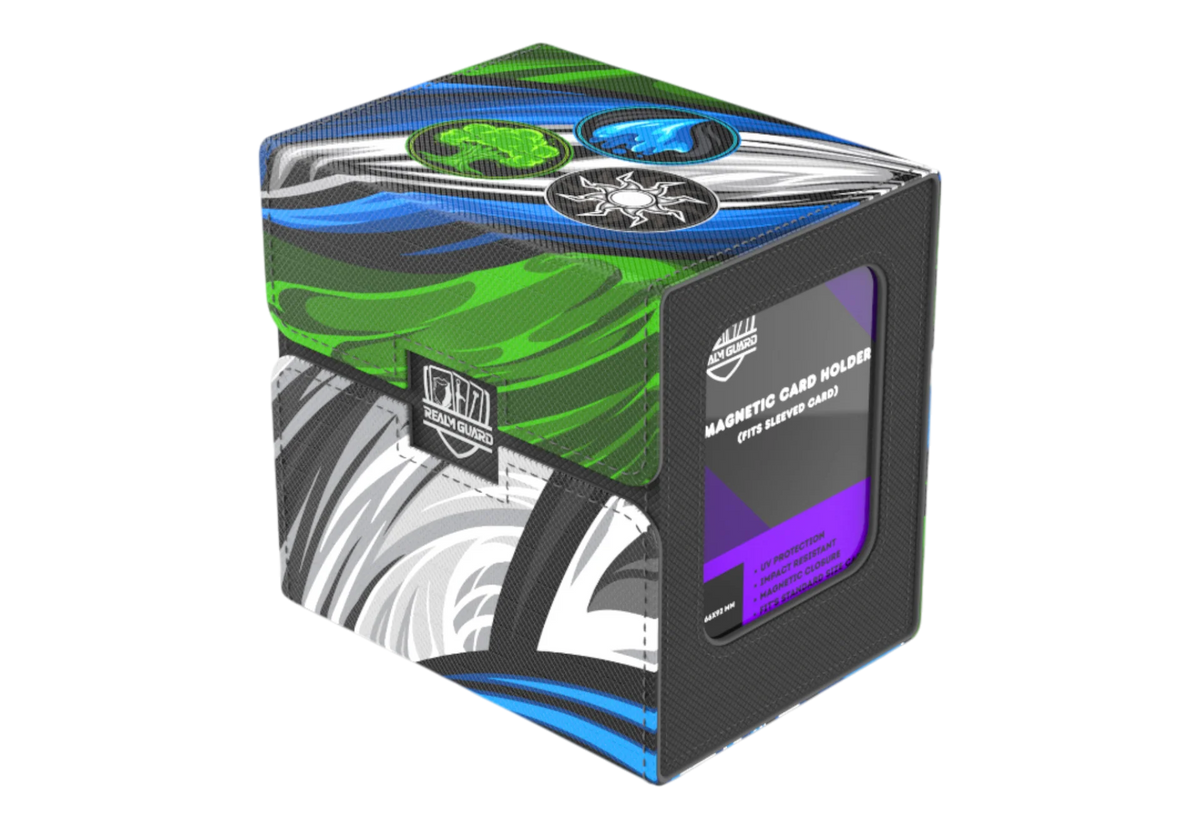 Realm Guard Color Combo Window Deck Boxes (10 Options) Supplies Realm Guard RG WB Blue Green White