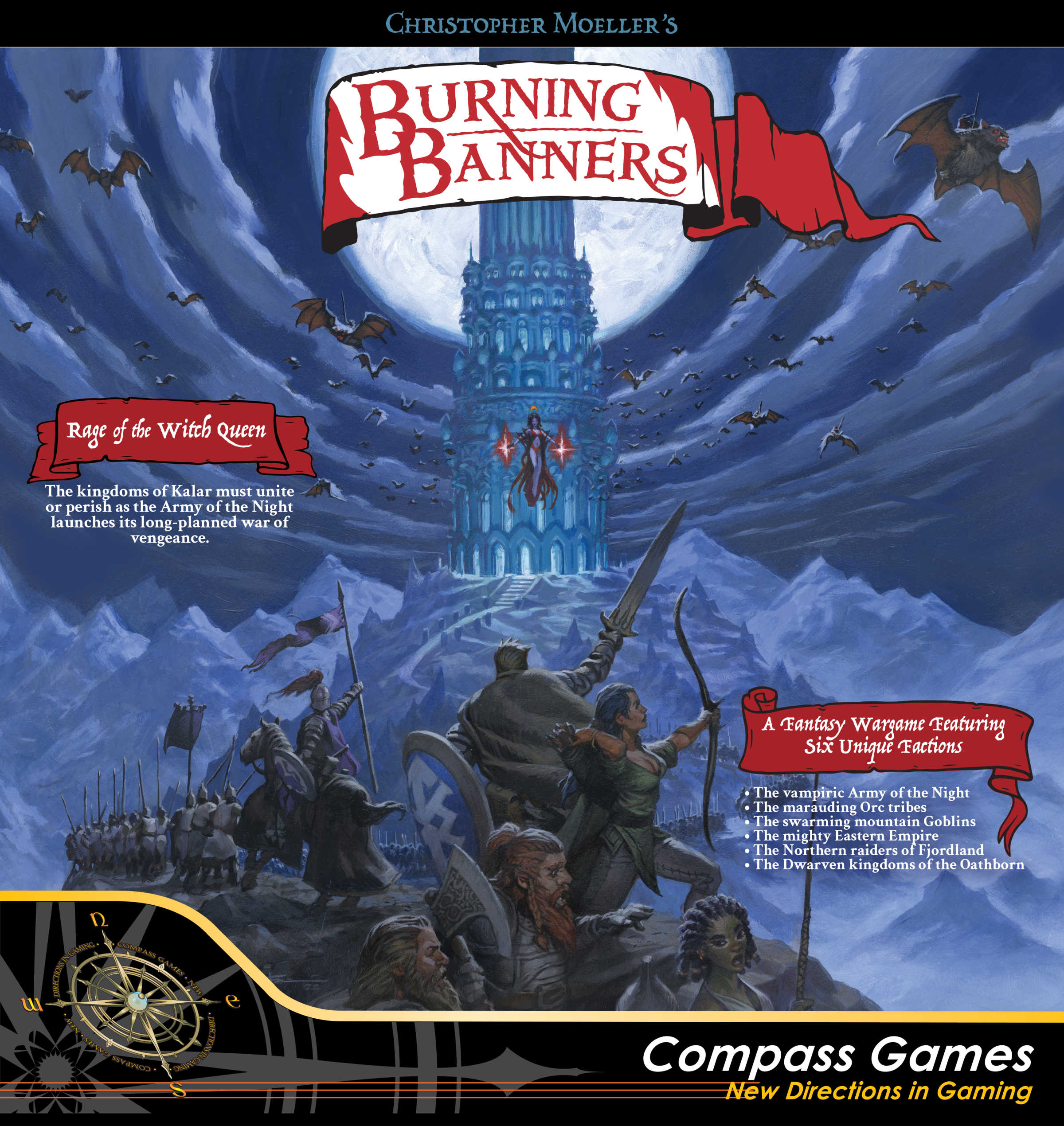Burning Banners: Rage of the Witch Queen Board Games Compass Games   