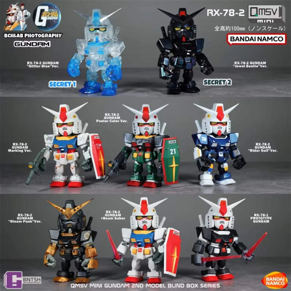 Bandai Namco QMSV Mini RX-78 Gundam 2nd Model Mystery Box Figures Toys LuminaToyz