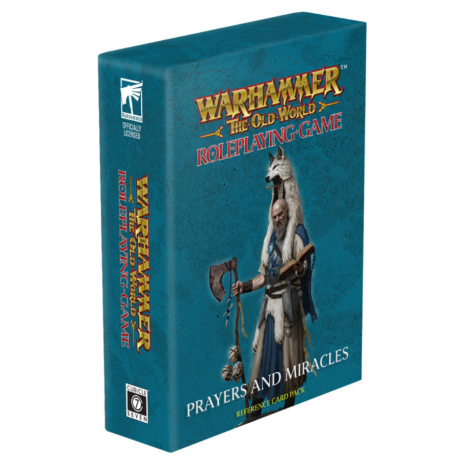 Warhammer: The Old World Roleplaying Game: Prayers & Miracles Card Deck Role Playing Games Cubicle 7 Entertainment WH TOW RPG P&M Deck