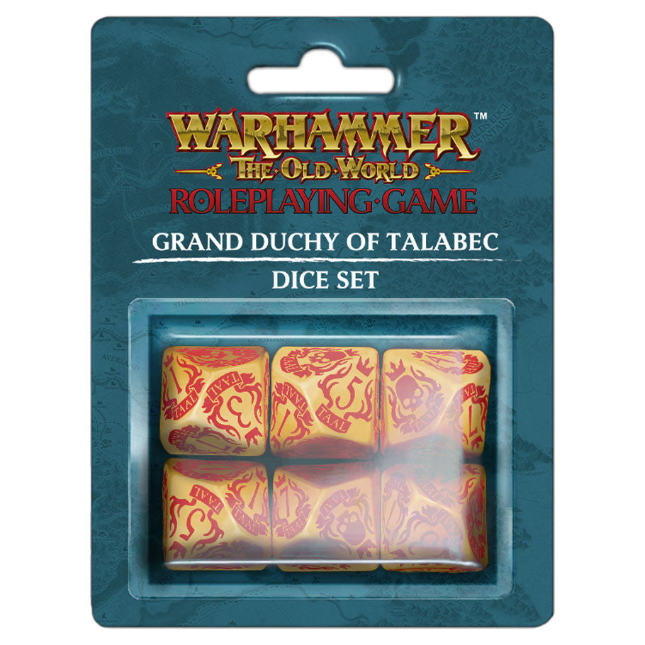 Warhammer: The Old World Roleplaying Game: Grand Duchy of Talabec Dice Set Role Playing Games Cubicle 7 Entertainment WH TOW RPG Grand Duchy Dice