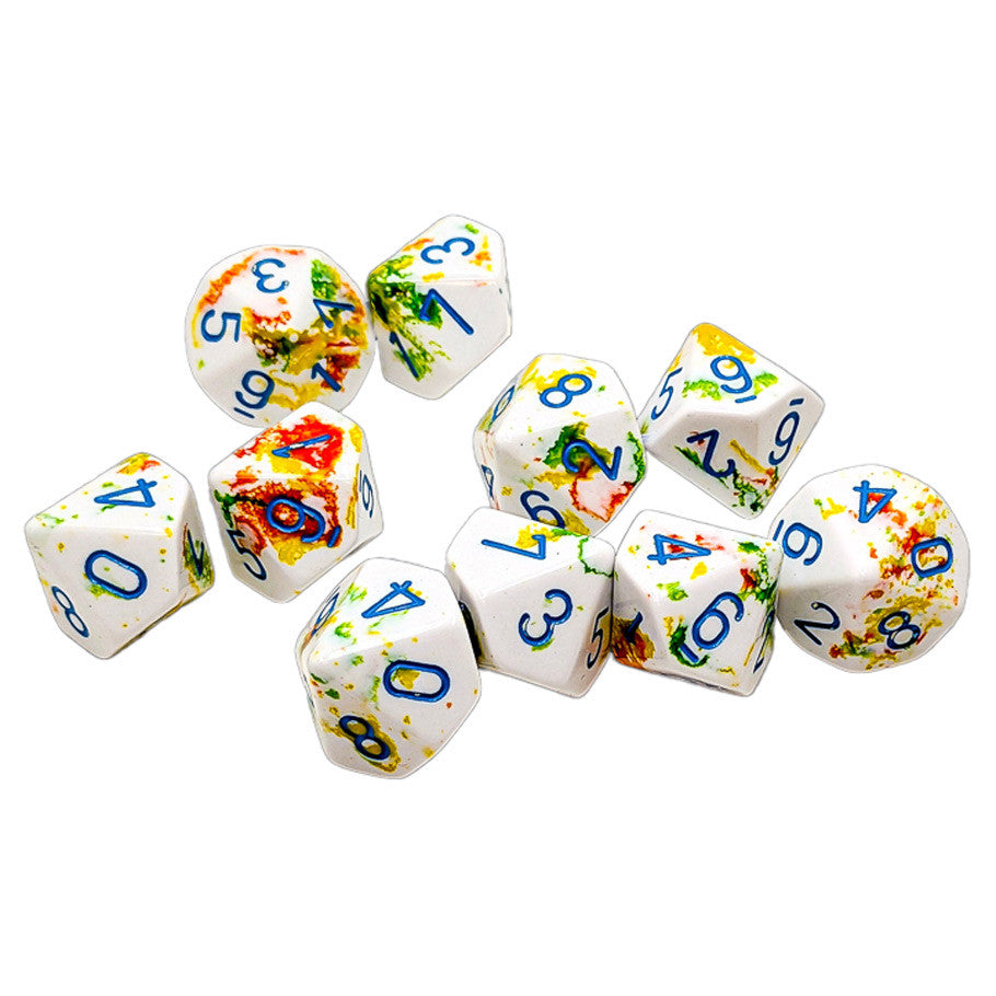 d10clamshell Brush: Breezy (10) Dice Chessex 10-Set Brush: Breezy