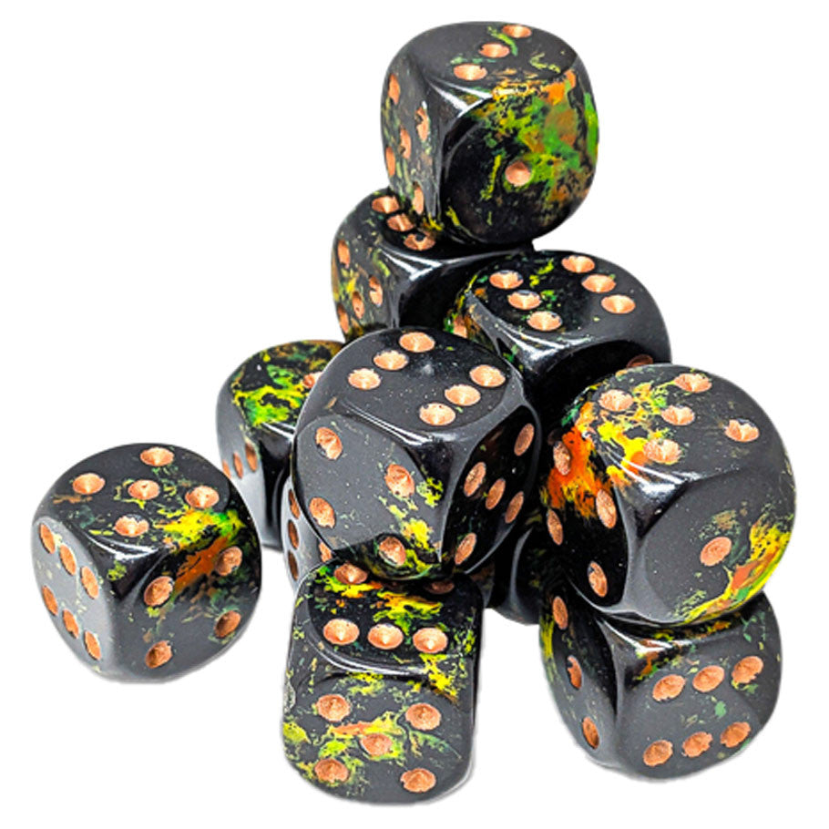 d6Cube 16mm Brush: Deep Forest (12) Dice Chessex 16mm d6-Set Brush: Deep Forest