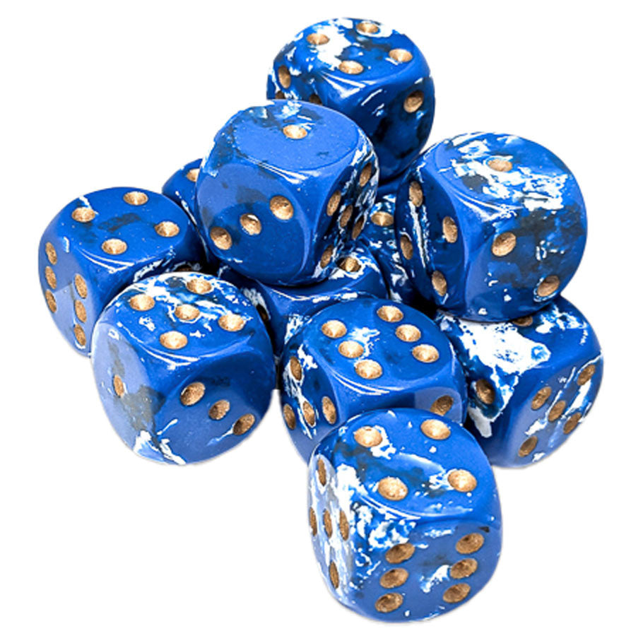 d6Cube 16mm Brush: Waterbreak (12) Dice Chessex d6 16mm Brush: Wavebreak