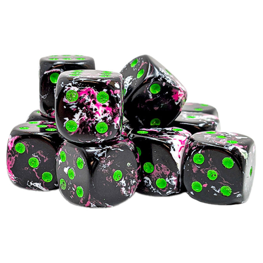 d6Cube 16mm Brush: Paintball (12) Dice Chessex 16mm d6-Set Brush: Paintball