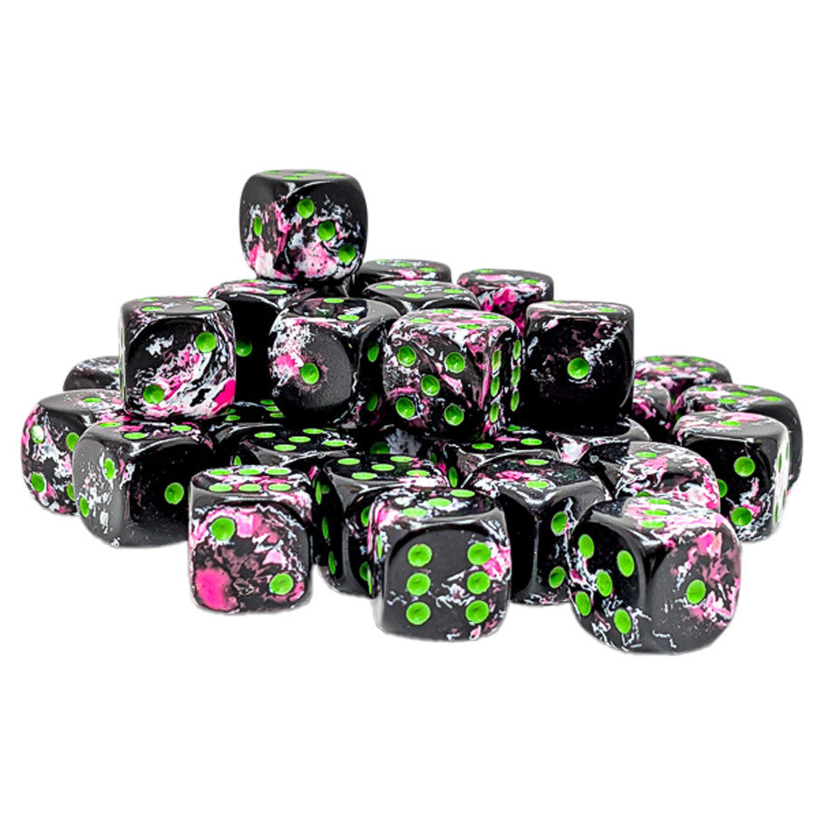d6Cube 12mm Brush: Paintball (36) Dice Chessex 12mm d6-Set Brush: Paintball