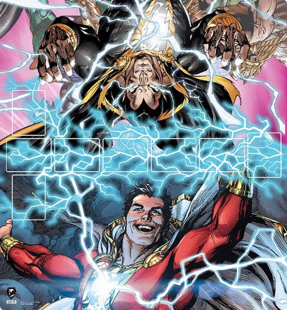 DC Deck Building Game: Shazam! vs Black Adam Playmat Kickstarter Exclusive Card Games Cryptozoic Entertainment   