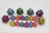 Mystery Loot Candy Hearts Dice Foam Brain Games   