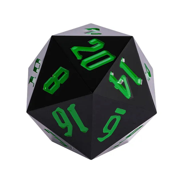 55mm Titan d20 - Sharp Edge Contamination Dice Foam Brain Games   
