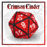 Drop Dots D20 (5 Colors) Dice Kessler Corporation D20 Crimson Cinder  