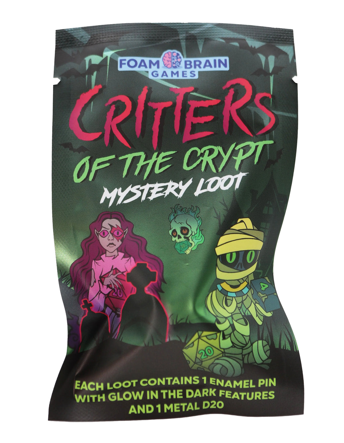 Mystery Loot: Critters of the Crypt Dice Foam Brain Games   