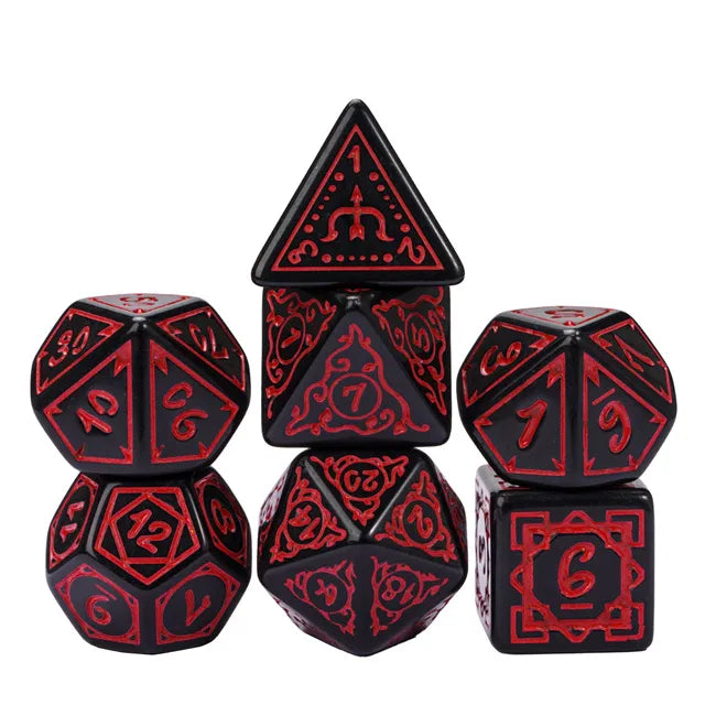 Cryptic Knots: Dried Blood RPG Dice Set Dice Foam Brain Games   