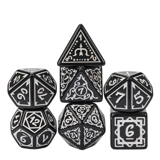Cryptic Knots: Misty RPG Dice Set Dice Foam Brain Games   