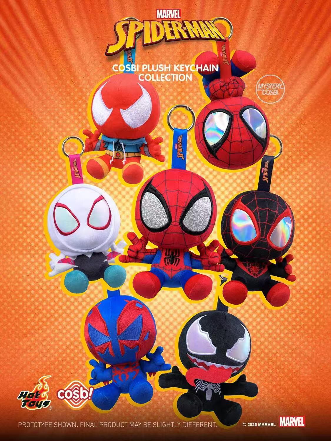 HOT TOYS x Marvel Spider-Man COSBI Series Plush Mystery Box Toys Pepper Joy