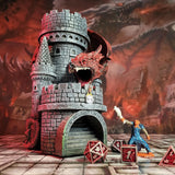 Dragon's Keep Dice Tower (4 options) Dice Forged Dice Co Red Dragon's Keep  