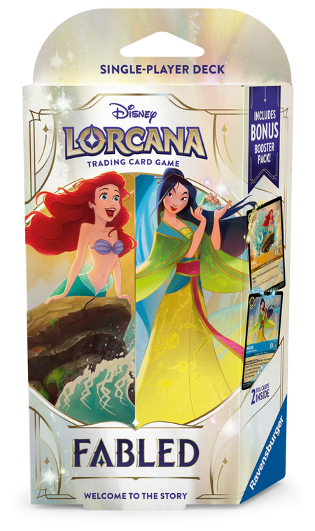 Disney Lorcana TCG: Fabled Single-Player Decks (2 options) Trading Card Games Ravensburger FAB SD Amber & Sapphire