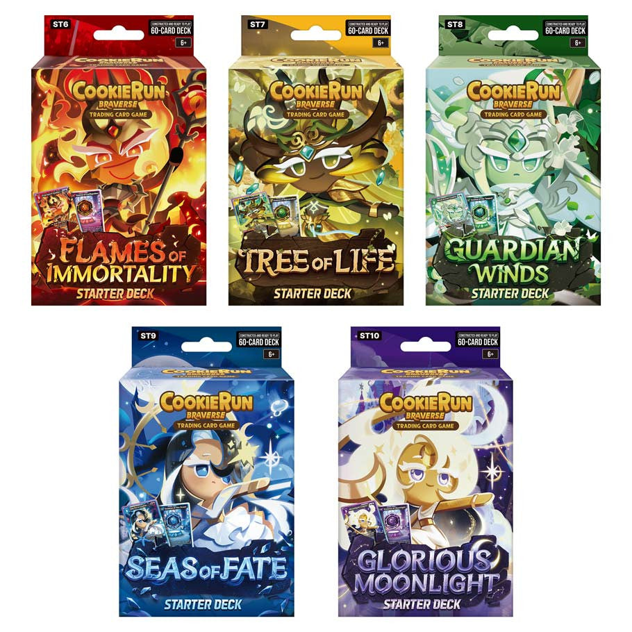 CookieRun TCG: Legendary Cookie Starter Deck (5 Options) Trading Card Games Common Ground Games Red LC Starter Deck