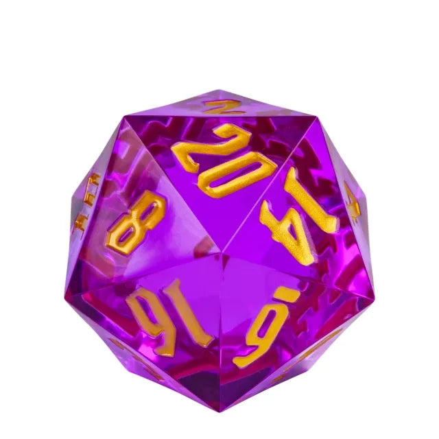 55mm Titan d20 - Sharp Edge Dashing Prince Dice Foam Brain Games   