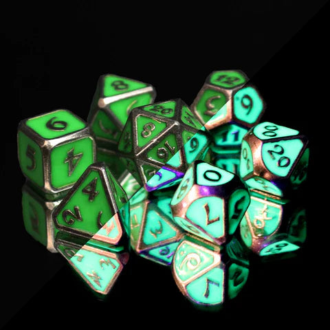 Die Hard Dice 7pc RPG Set - AfterDark Mythica Death Ward Dice Die Hard Dice