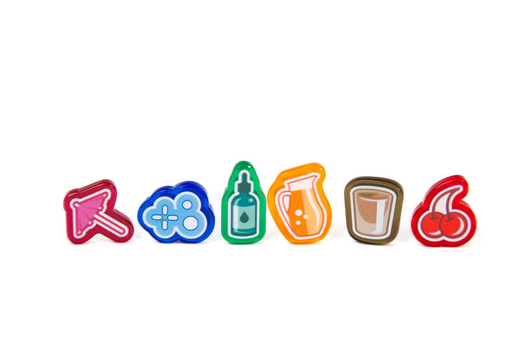 Distilled: Cocktails Acrylic Mixer Tokens