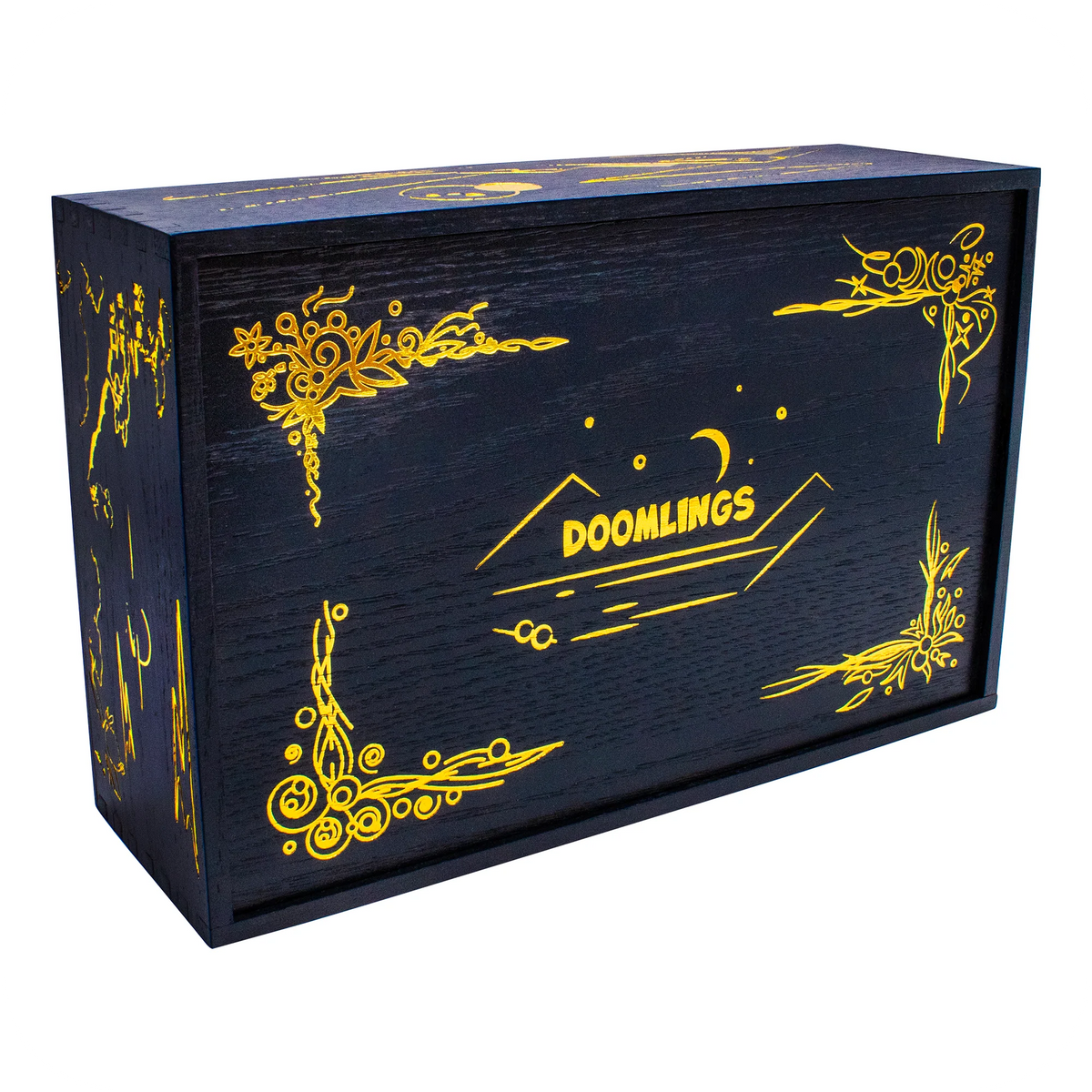 Doomlings Wooden Collector's Box Board Game Organization Breaking Games