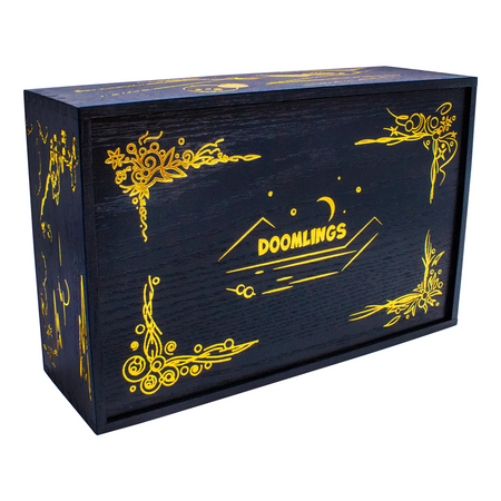 Doomlings Wooden Collector's Box Board Game Organization Breaking Games