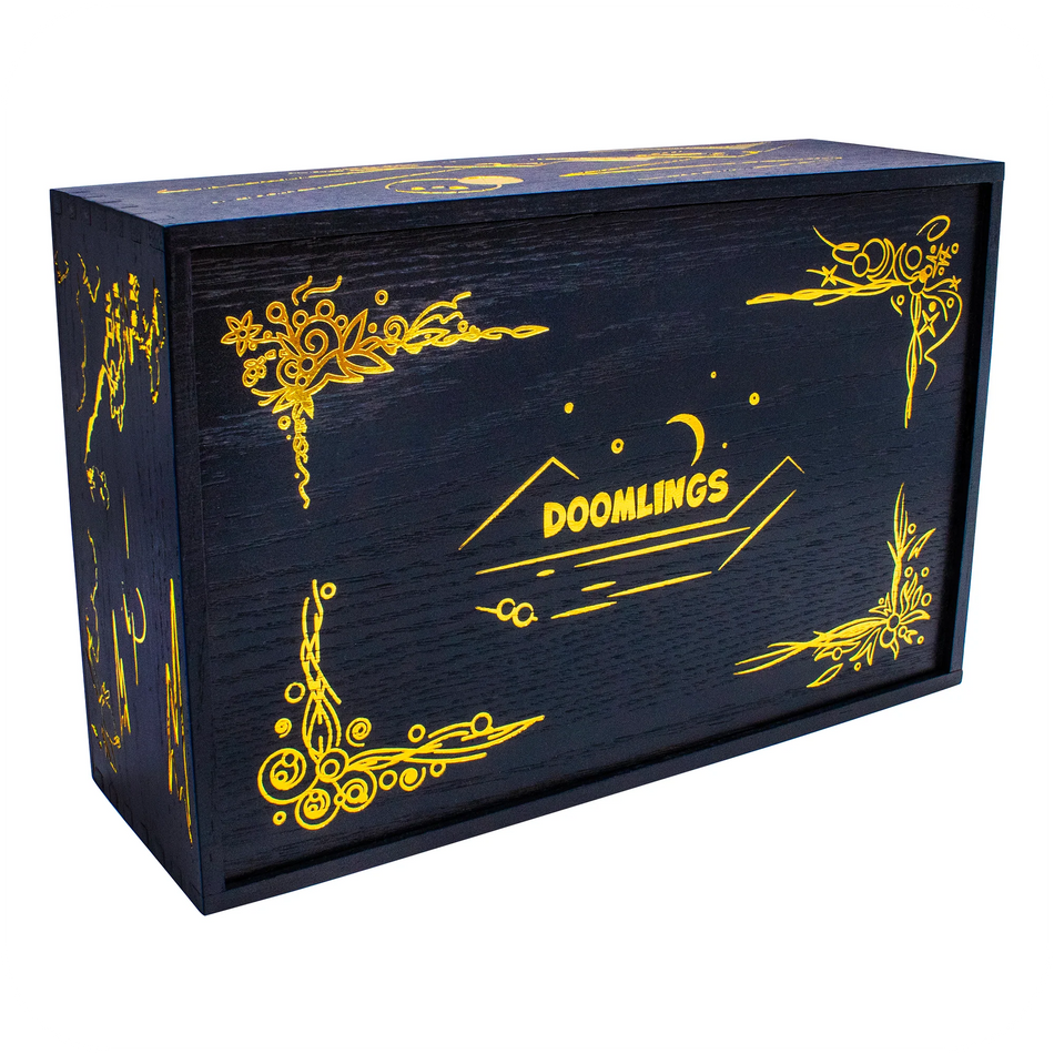 Doomlings Wooden Collector's Box Board Game Organization Breaking Games