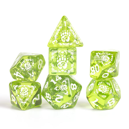 D&D Adventurer Dice Set - Druid Green 14ct Dice Sirius Dice