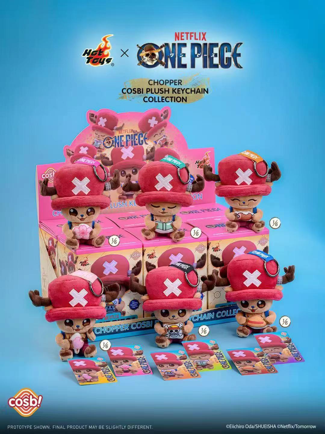 Hot Toys COSBI One Piece Chopper Plush Keychain Blind Box Toys Pepper Joy Chopper Key Chain