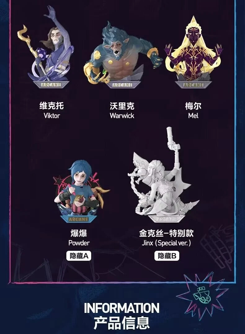 League of Legends Arcane Figure Mystery Box Toys MOHI TOY