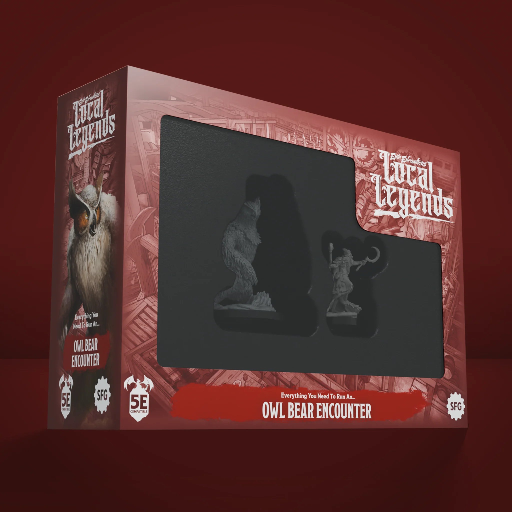 Epic Encounters Local Legends: Owlbear Encounter Miniatures Steamforged Games