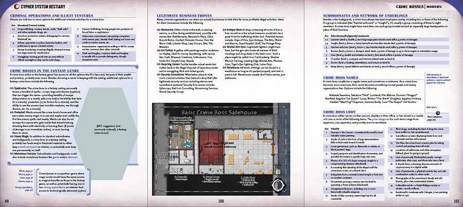 Cypher System RPG: Bestiary Role Playing Games Monte Cook Games   