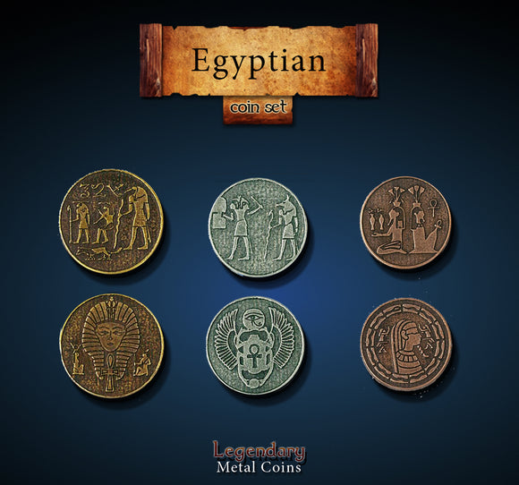 Legendary Metal Coins - Egyptian (3 options) Supplies Drawlab Entertainment