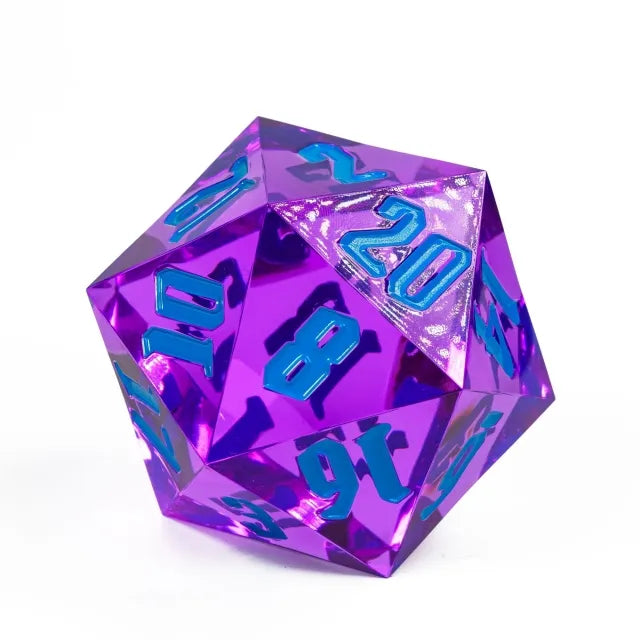 55mm Titan d20 - Sharp Edge Envy Dice Foam Brain Games   