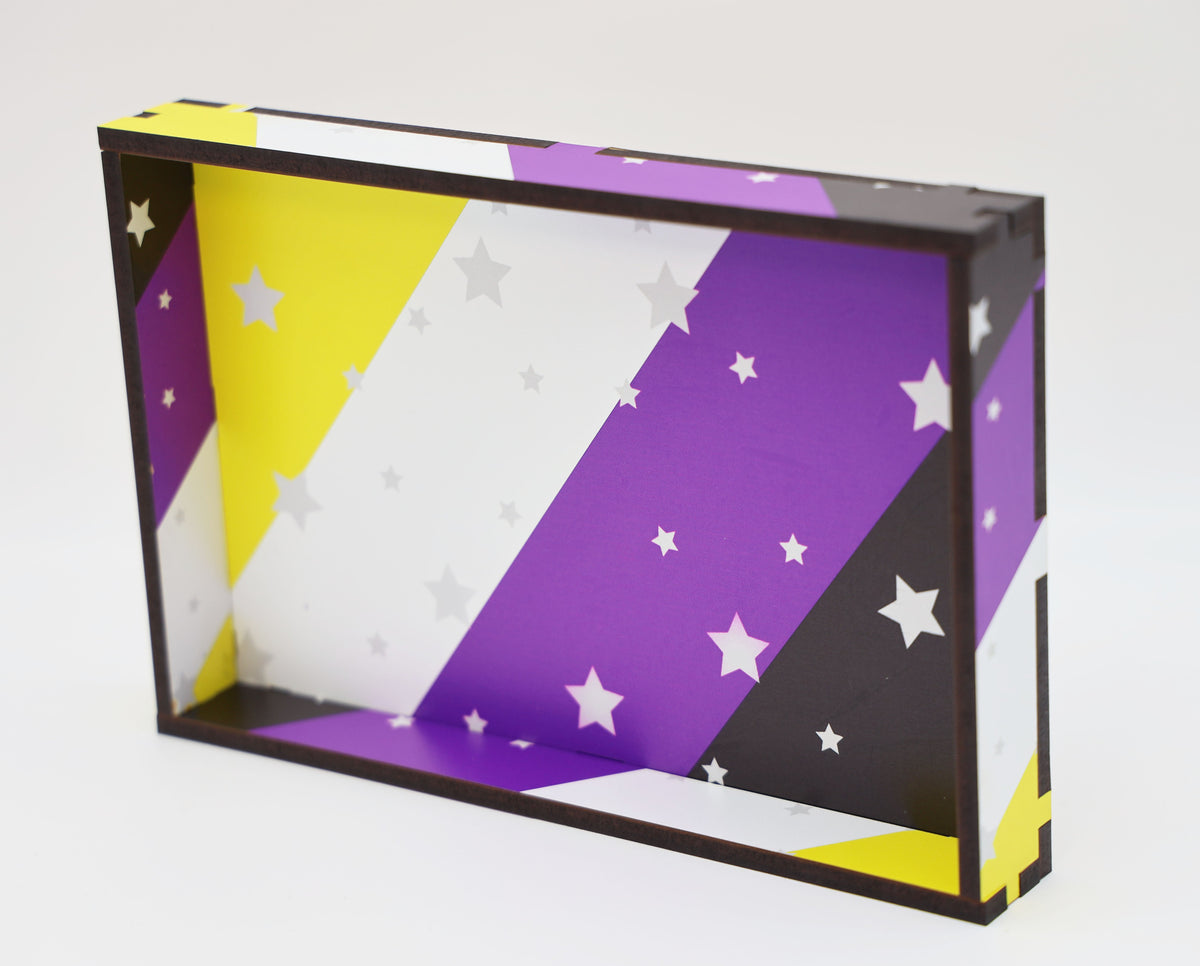 Chromatic Pride Dice Tray - Nonbinary Supplies Foam Brain Games