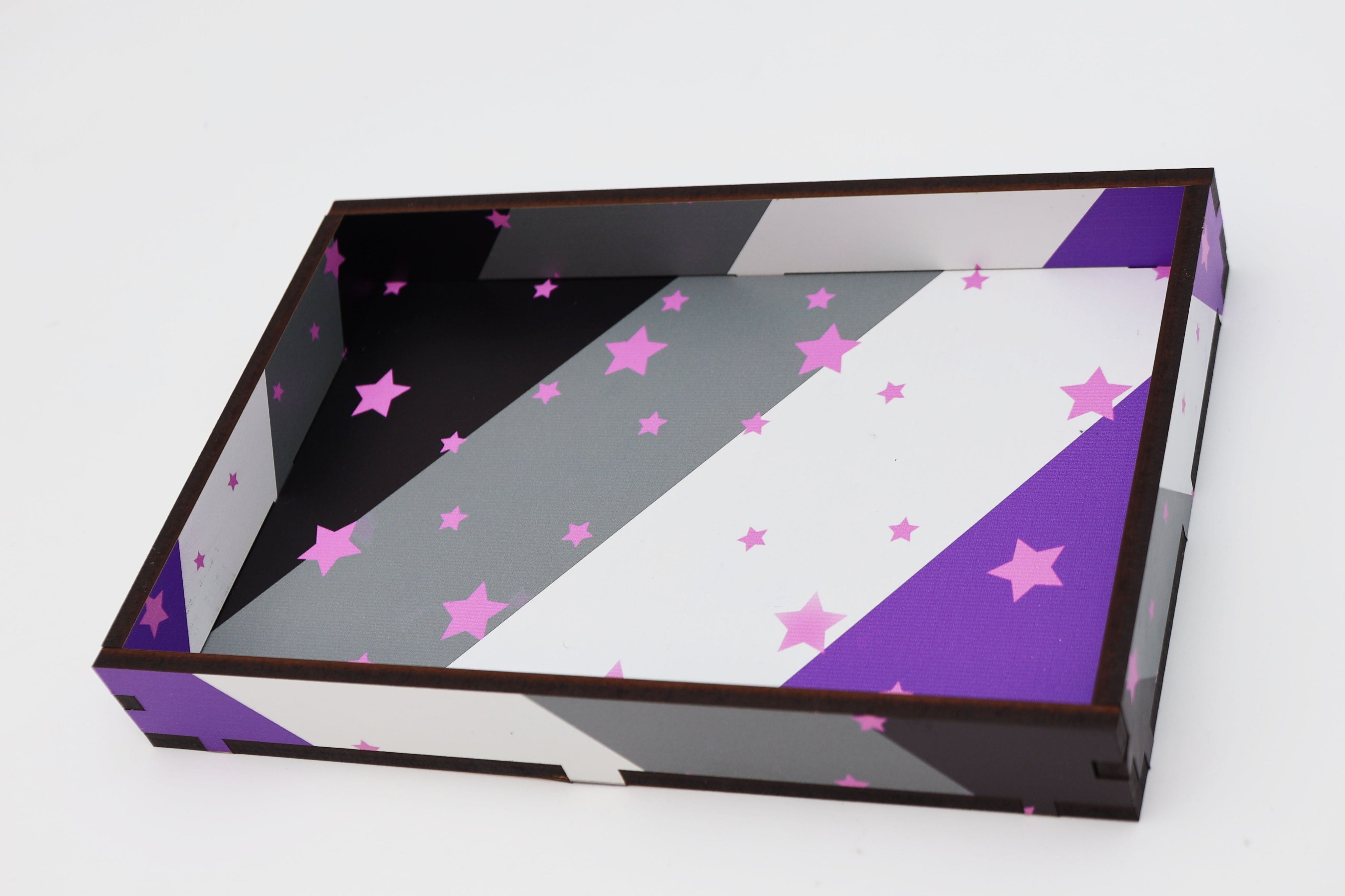 Chromatic Pride Dice Tray - Asexual Supplies Foam Brain Games